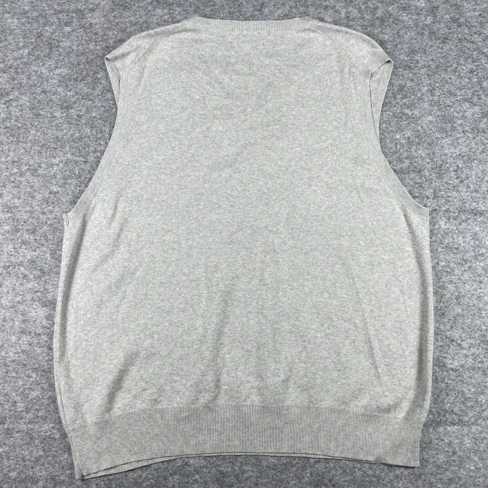 Polo Ralph Lauren Sweater Vest Mens XL Gray Pima Cotton V-Neck Pony Classic 90s